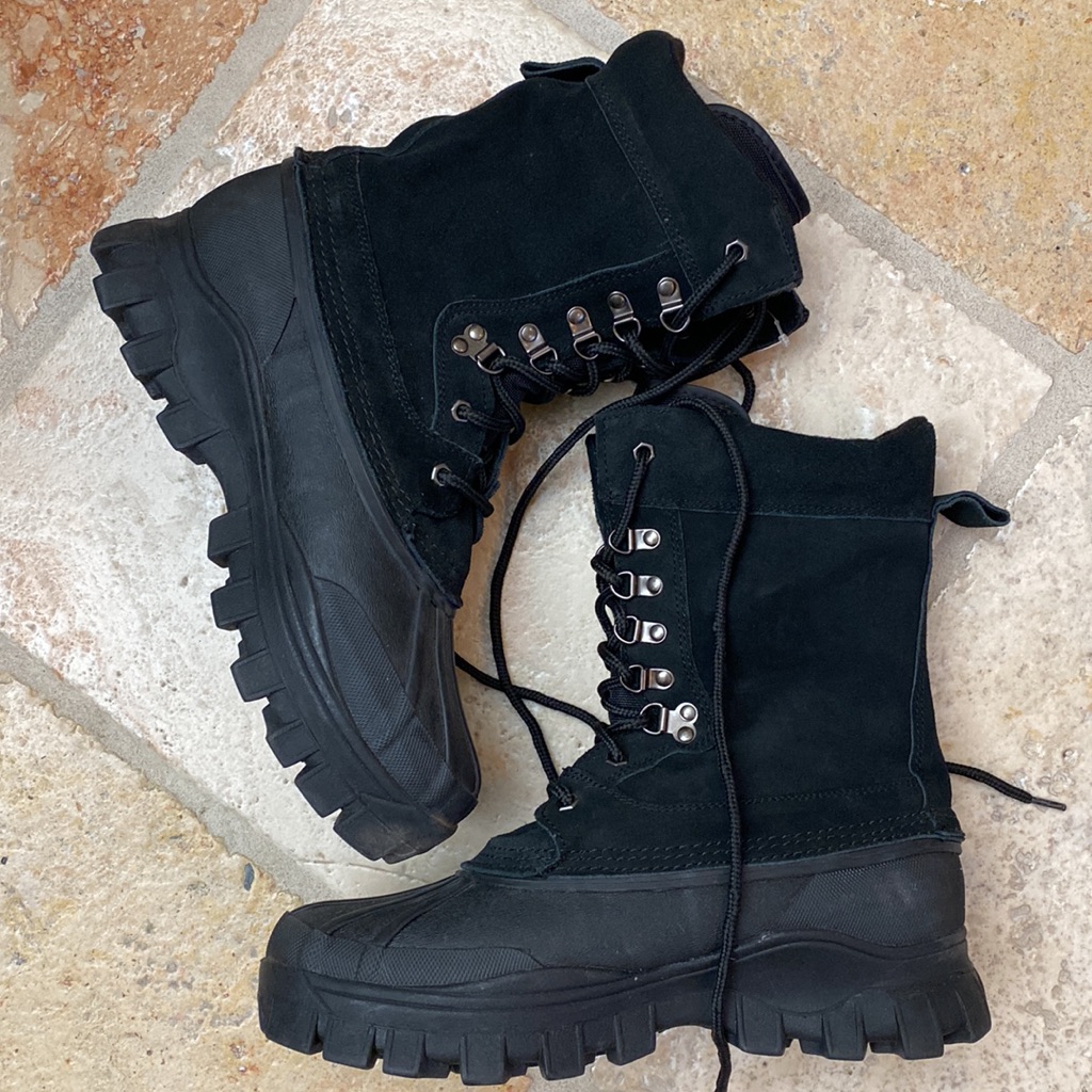 Nwt Tecs Steel Toe Waterproof Work Boots. Lace Up Unisex Duck Boots. Size 10w/8m